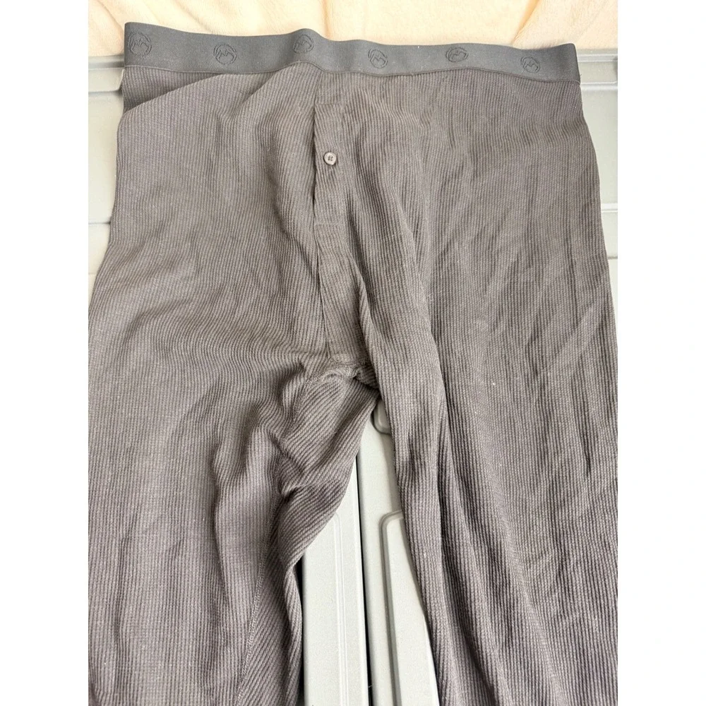 Magellan Outdoors Mens Thermal Base Layer Pants Black Waffle Knit 2XL Long Johns